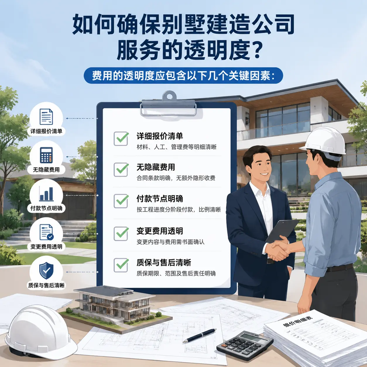在 沿河 如何确保别墅建造公司服务的透明度？