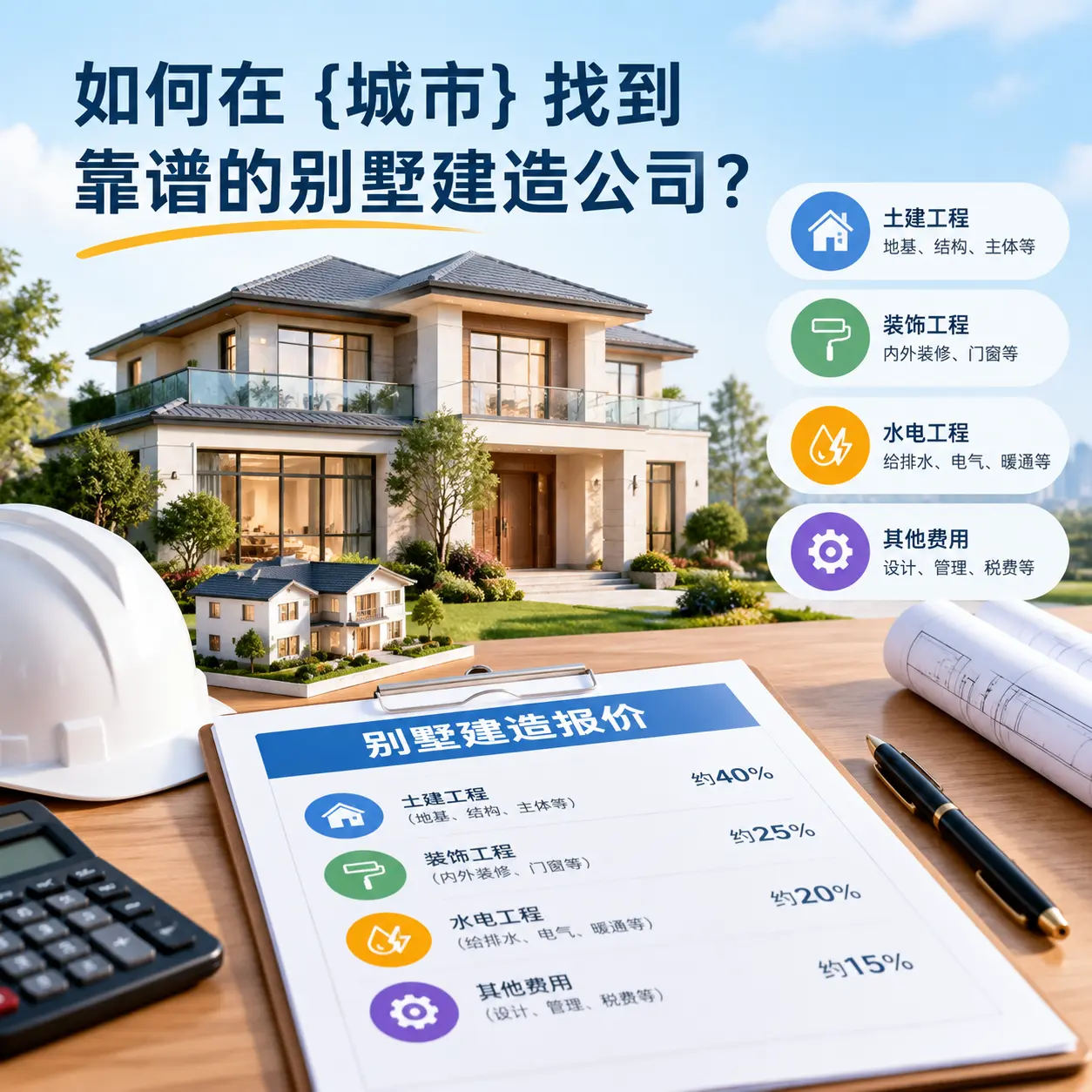如何在 沿河 找到靠谱的别墅建造公司？