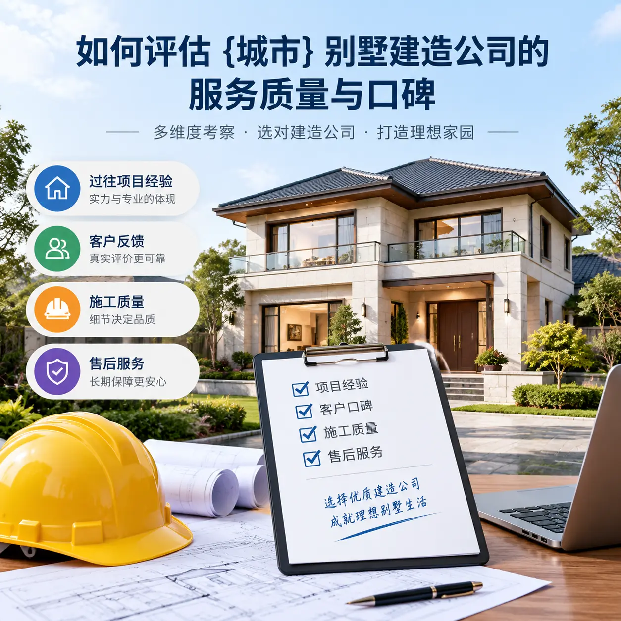 如何评估 沿河 别墅建造公司的服务质量与口碑