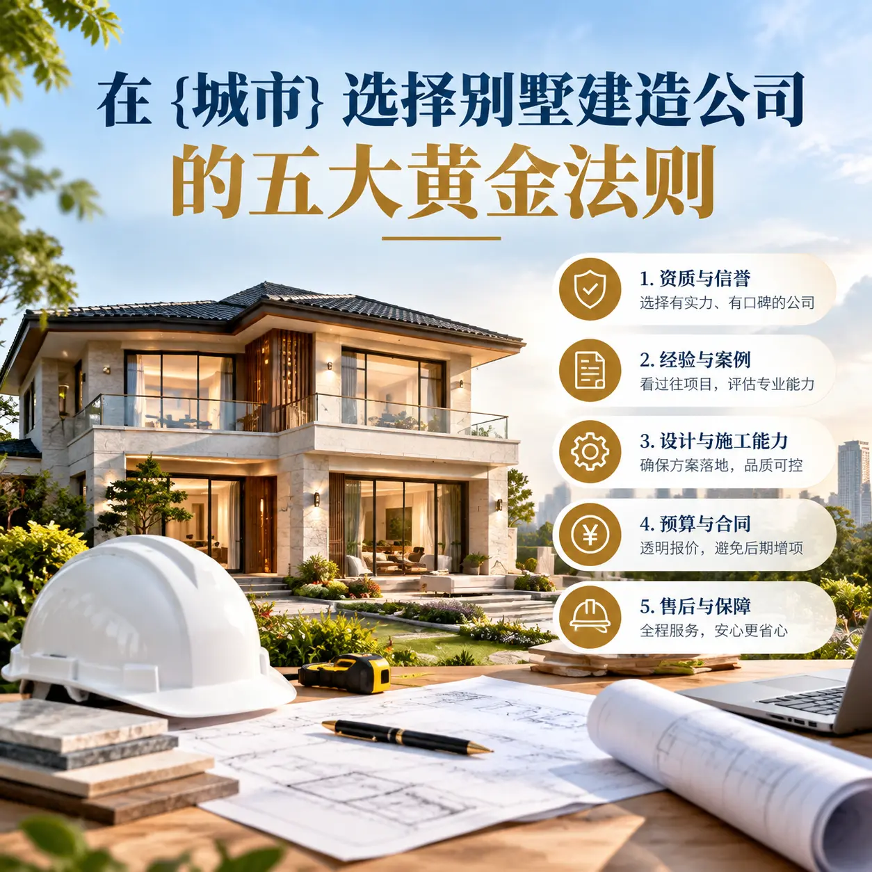 在 沿河 选择别墅建造公司的五大黄金法则