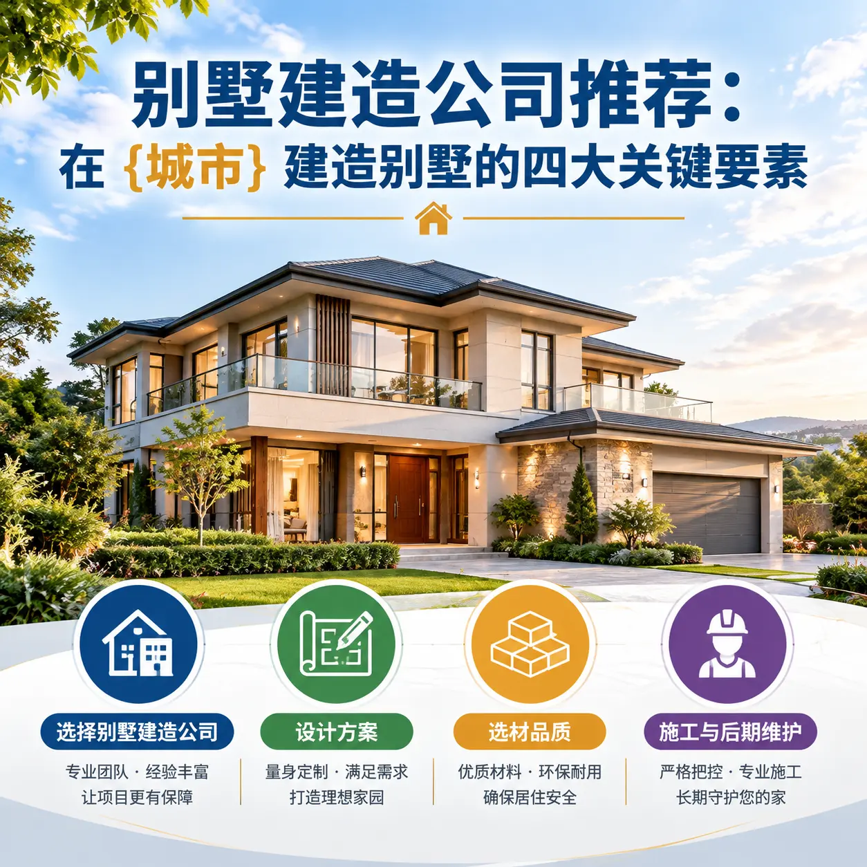 别墅建造公司推荐：在 沿河 建造别墅的四大关键要素