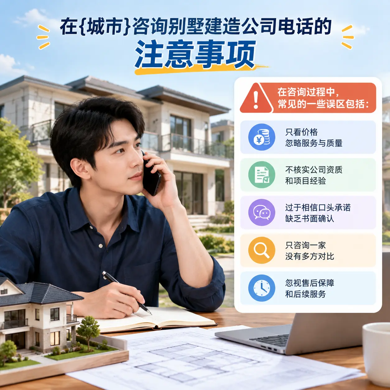 在沿河咨询别墅建造公司电话的注意事项