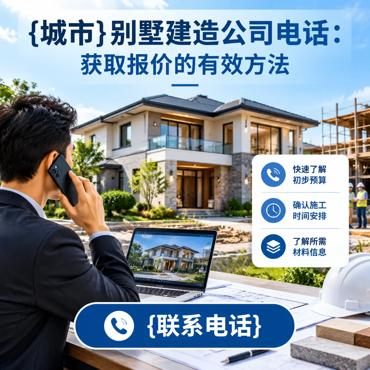 沿河别墅建造公司电话:获取报价的有效方法