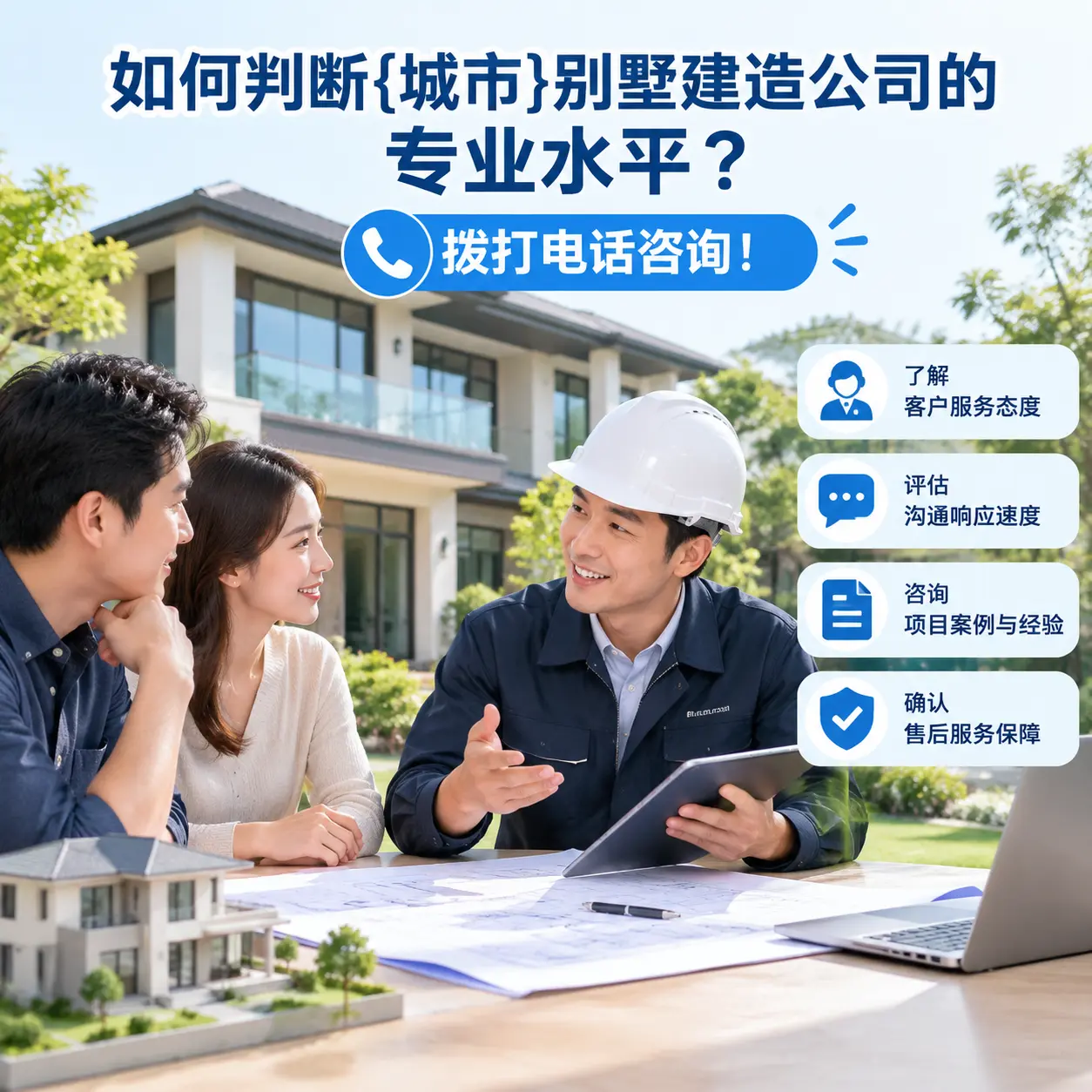 如何判断沿河别墅建造公司的专业水平?拨打电话咨询!